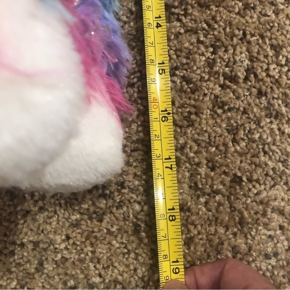 Hug Fun/NWT/ Rainbow Llama plush with silver stars/ - Picture 7 of 10